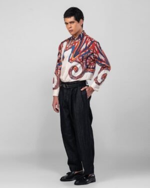 Reimagined Curves Luxury Designer Shirt Soft Cotton Or Pure Linen Partywear Shirt For Men 4233073