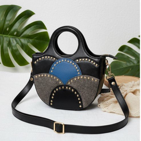 Savannah Vegan Leather Sling - Blac