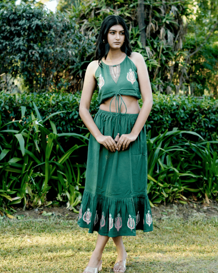 Sunehri Hand-Block Co-ord Set