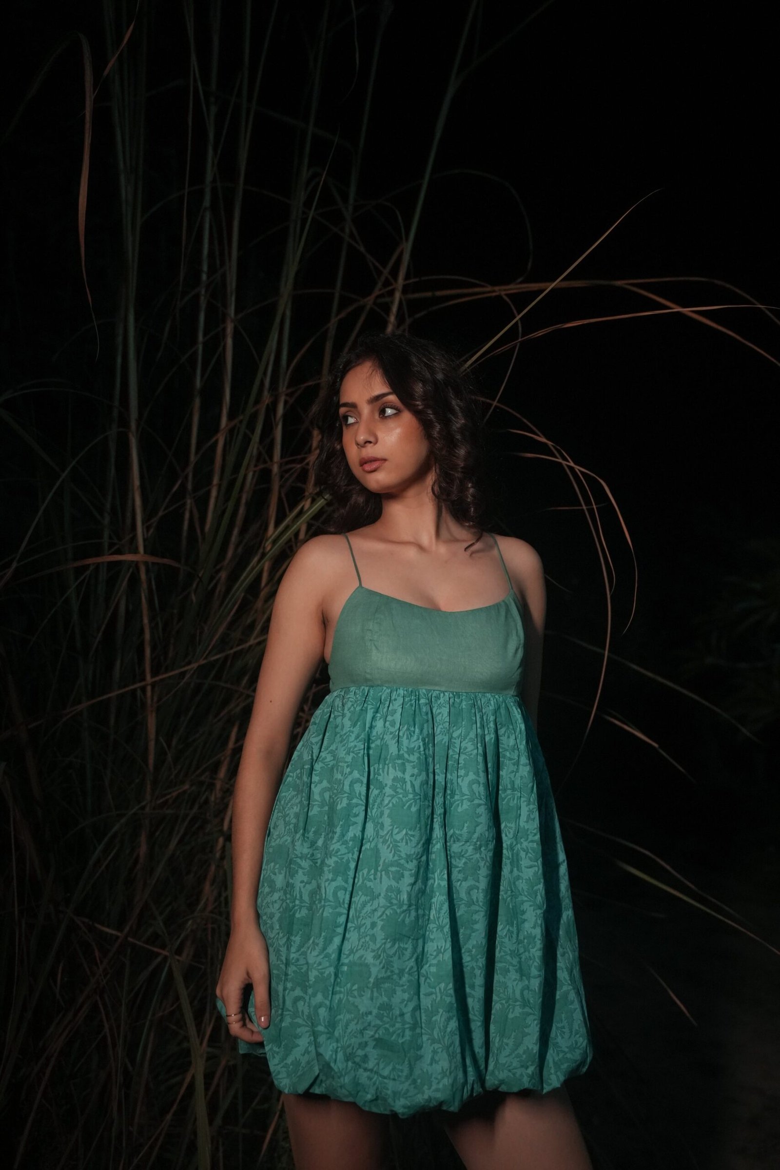 Zia Balloon Dress - Teal