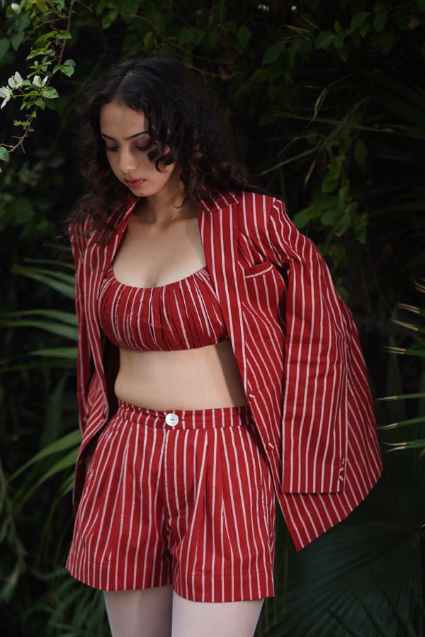 Sera Double-Pleat Shorts