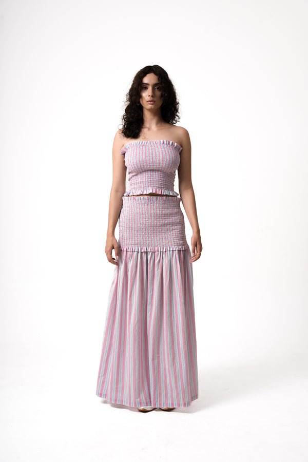 Leia Skirt - Pink & Blue