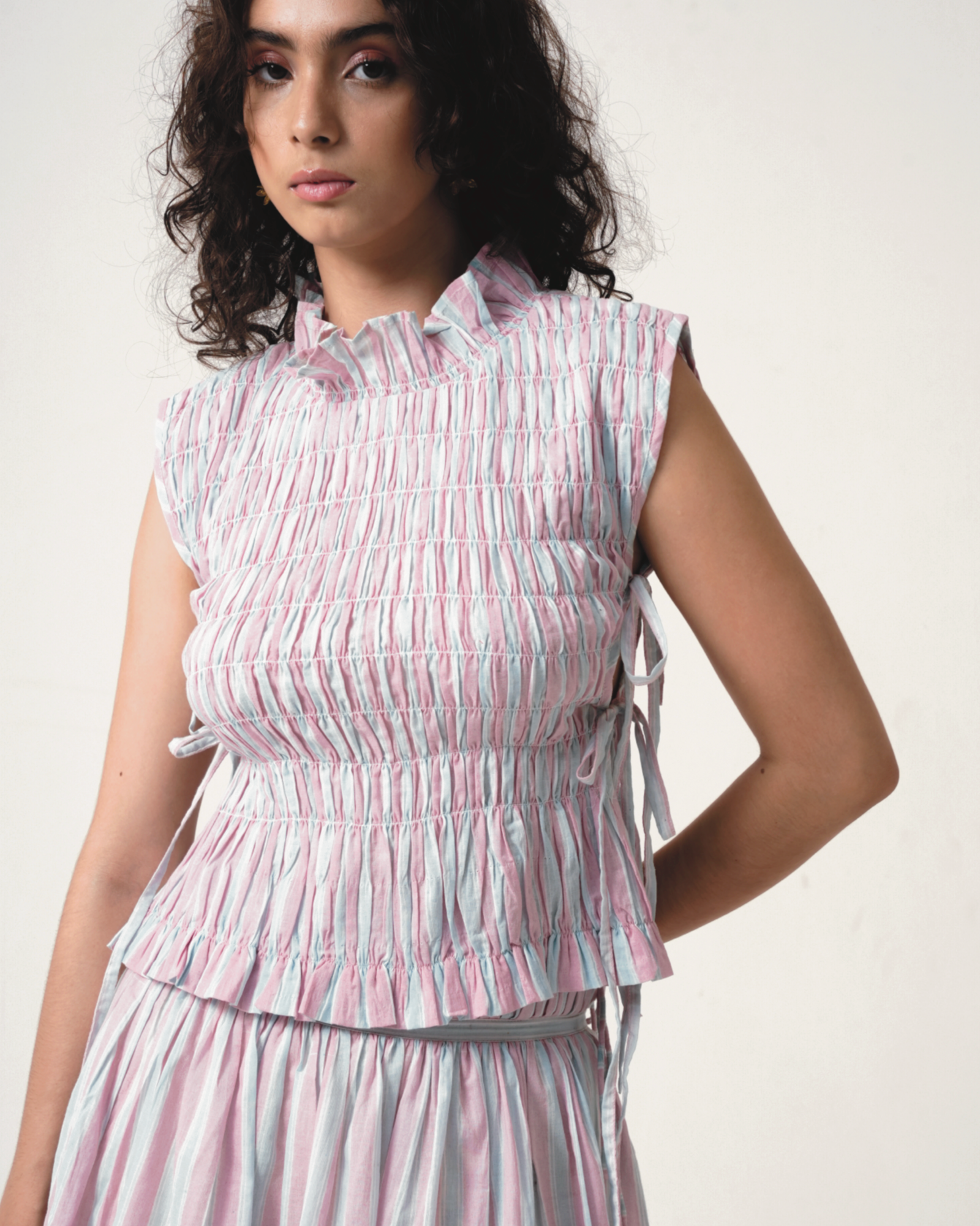 Iris Top - Pink & Blue
