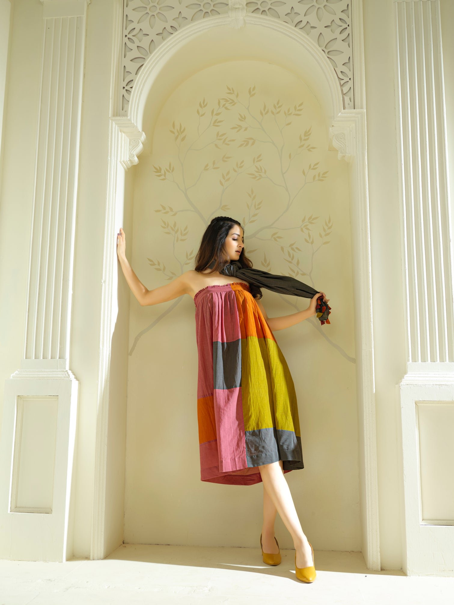 Anvayaa Earthy Bamboo Dress