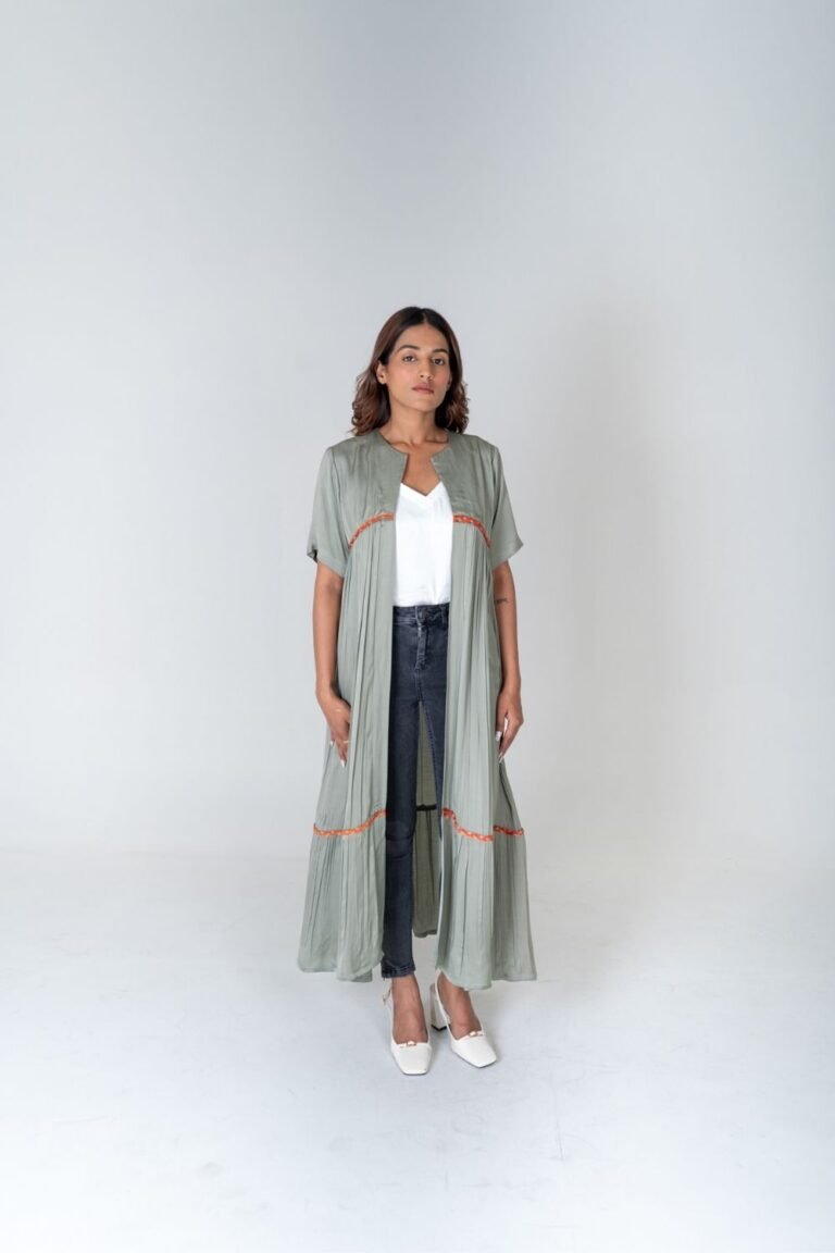 Green-Orange Long Cape