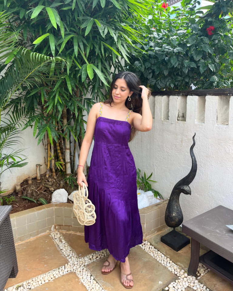Purple Sleeveless Maxi