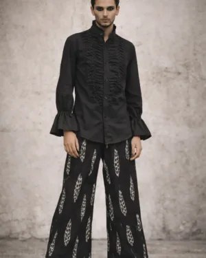 ILYA Black Cotton Shirt Full Sleeve 2