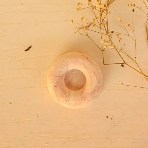 Mauve Marbling Incense Holder
