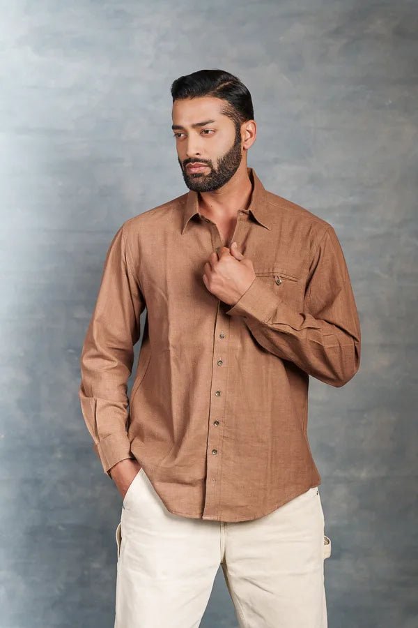 Minimalist Handwoven Khadi Shirt