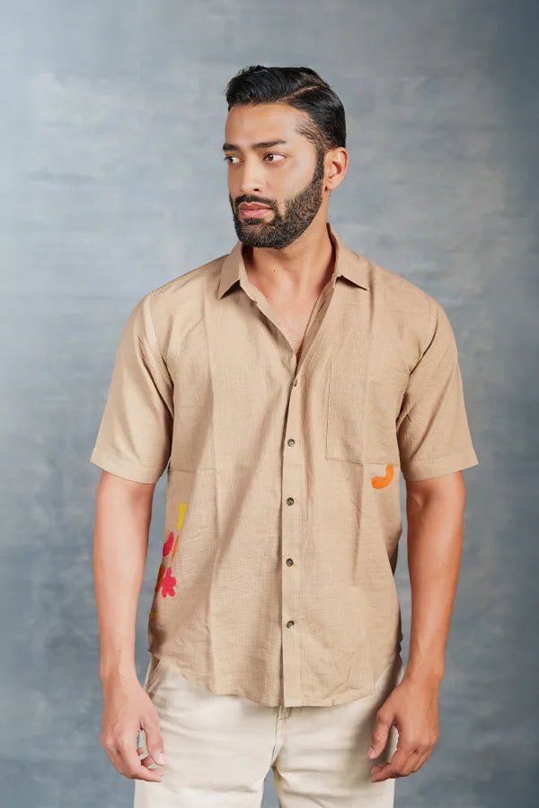’s Short Sleeve Khadi Shirt