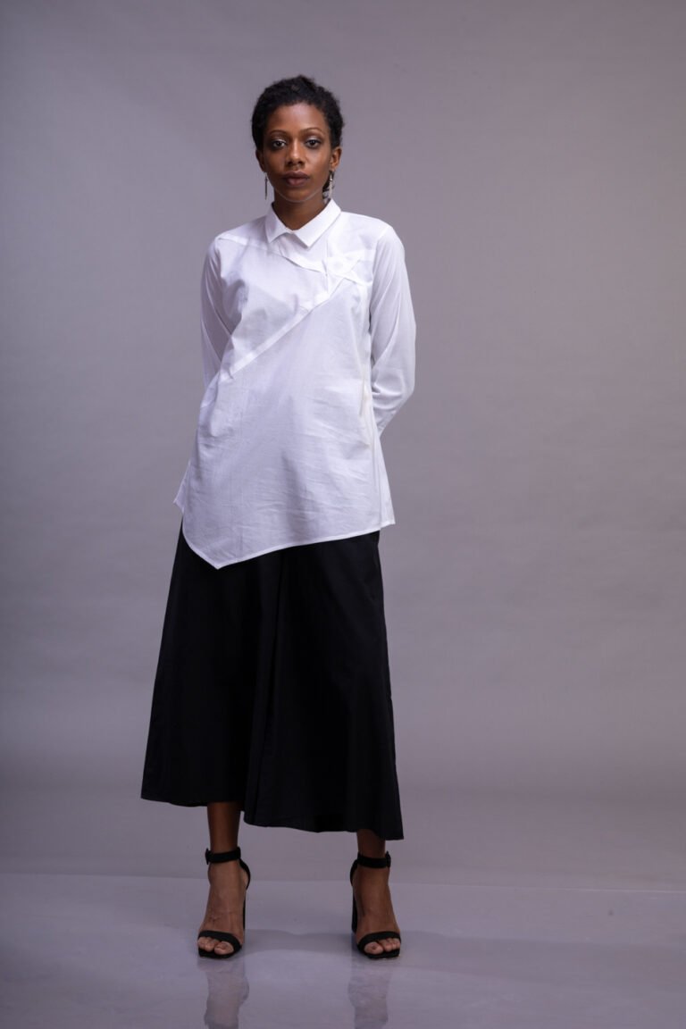 Star-Textured Long-Sleeve Top