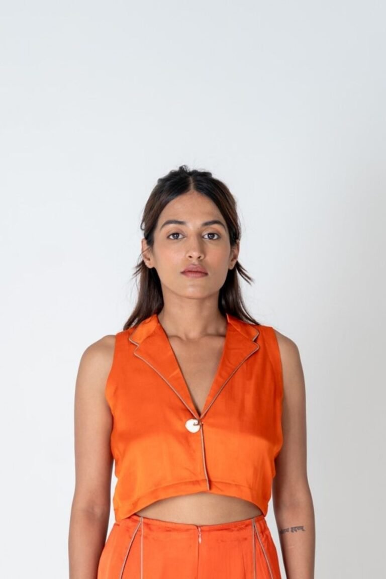 Orange Waistcoat Top
