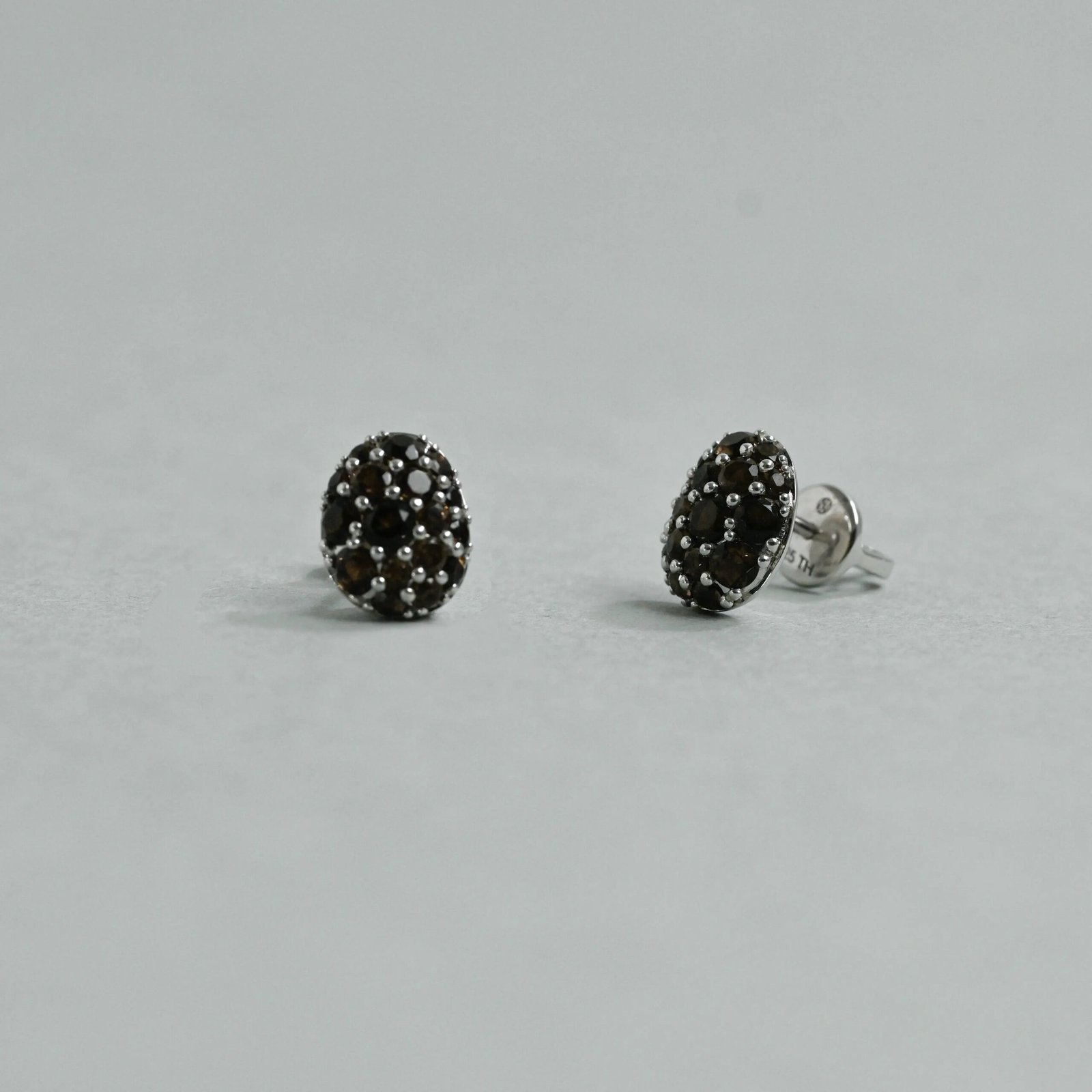 Pave Quartz Studs