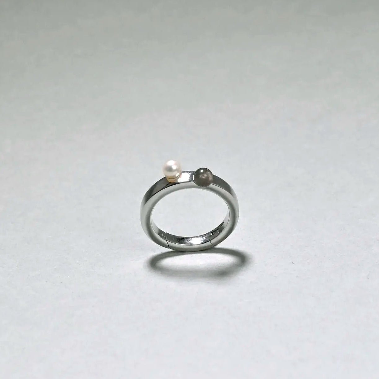 Pearl & Moonstone Loop Lock