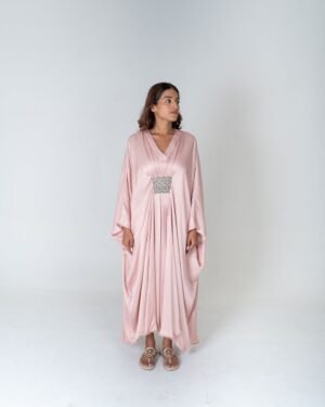 Pink Greenbraidedlongkaftan 3