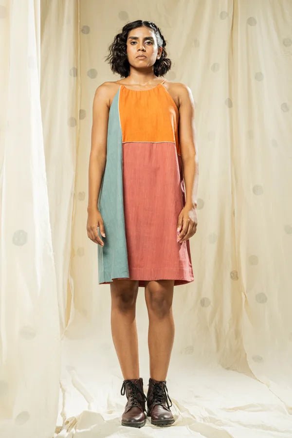 Soft Neutrals Color Blocked - Burnt