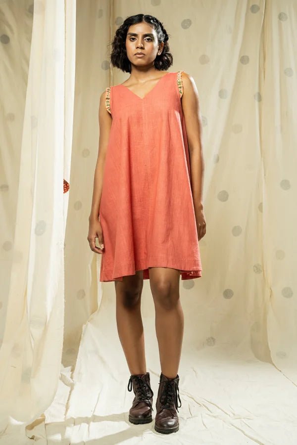 Khadi Cascade Flowy Pleated - Dusty