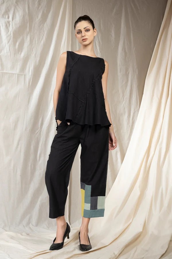 Patch Party Jade Black Co Ord Set