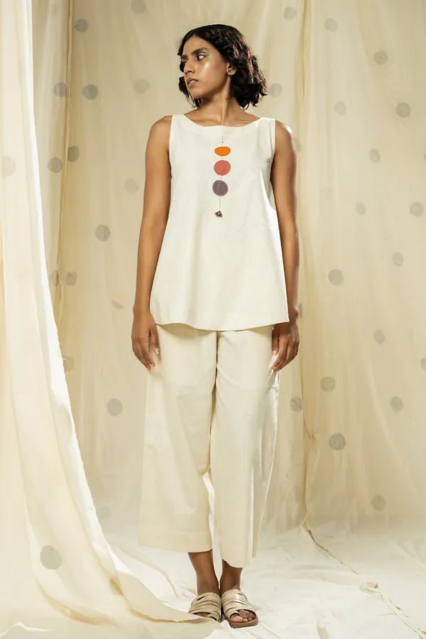 Minimal Roots White Polka Dot Set