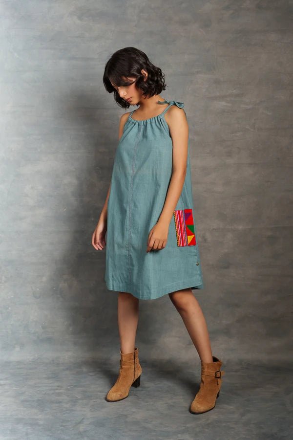 Handwoven Khadi Appliqué - light