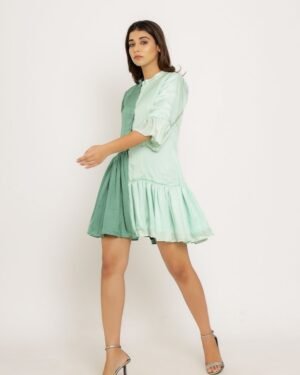Teal TeaGreenHalf HalfDress 5
