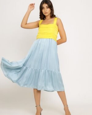 Yellow Icebluemididress 11