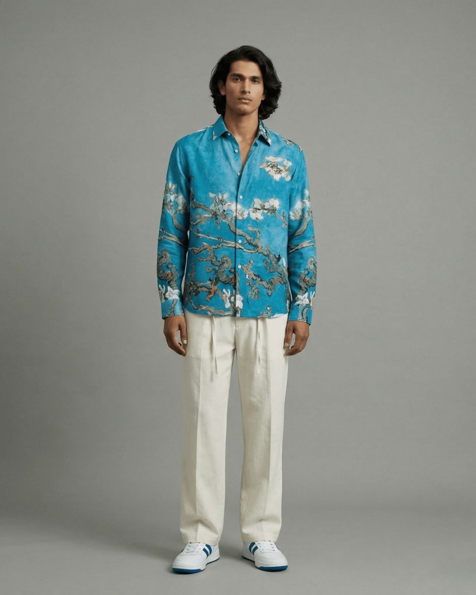Almond Blossom Shirt Men