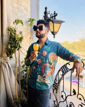Bharat Montage Blue Luxury Designer Shirt Soft Cotton Or Pure Linen Partywear Shirt For Men 4243503 1