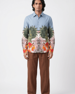 Medieval Backyard Holiday Shirts Men Available In Linen 7503130