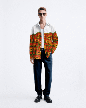 Papaya Orange Quirky Holiday Shirts For Men Available In Cotton And Linen 4351865 1