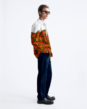 Papaya Orange Quirky Holiday Shirts For Men Available In Cotton And Linen 4625845 1
