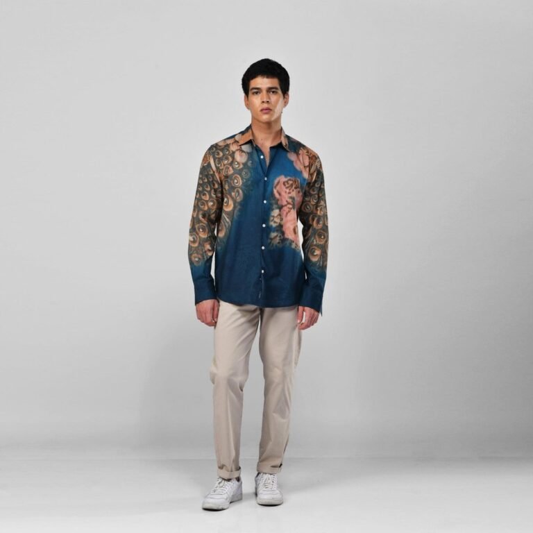 Peacock Shirt Men