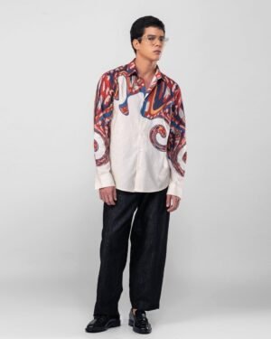 Reimagined Curves Luxury Designer Shirt Soft Cotton Or Pure Linen Partywear Shirt For Men 8566592