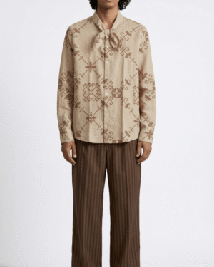 Retro Bow Shirt Men 2850882