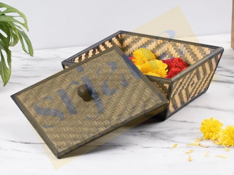 Bamboo Square Box with Lid