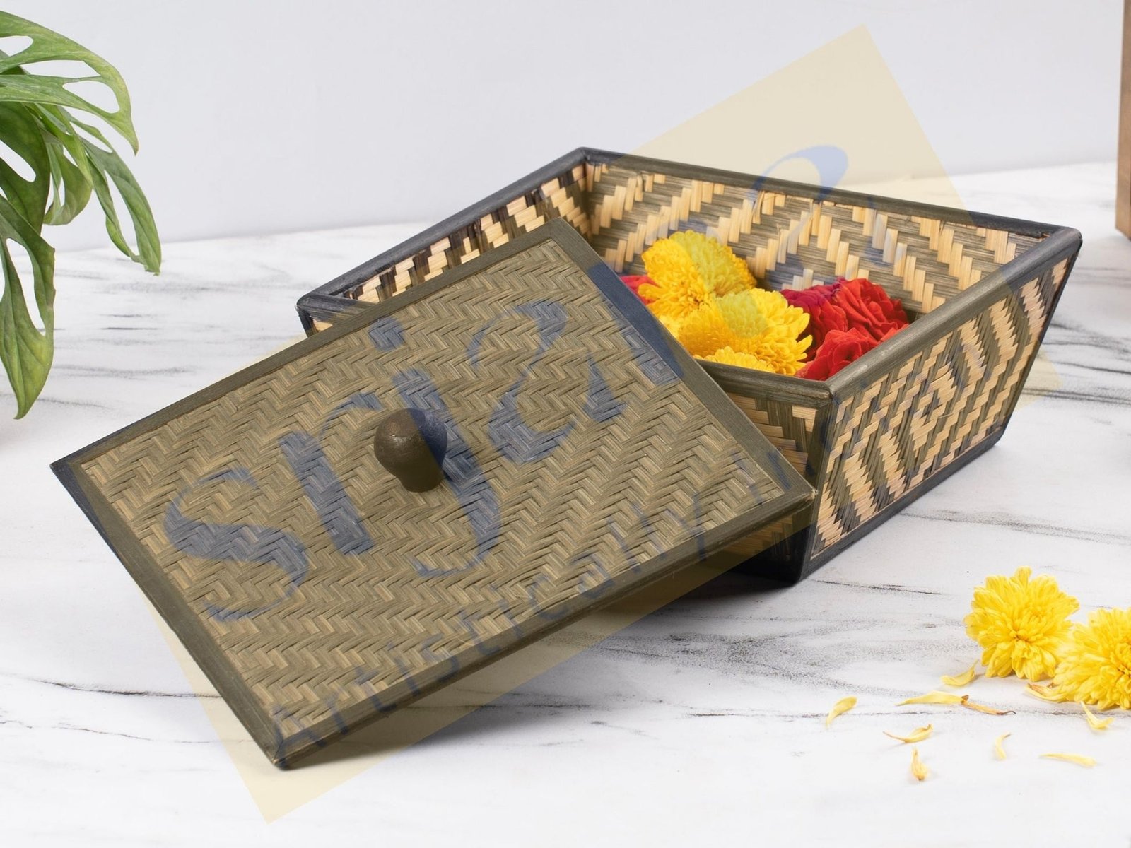 Bamboo Square Box with Lid