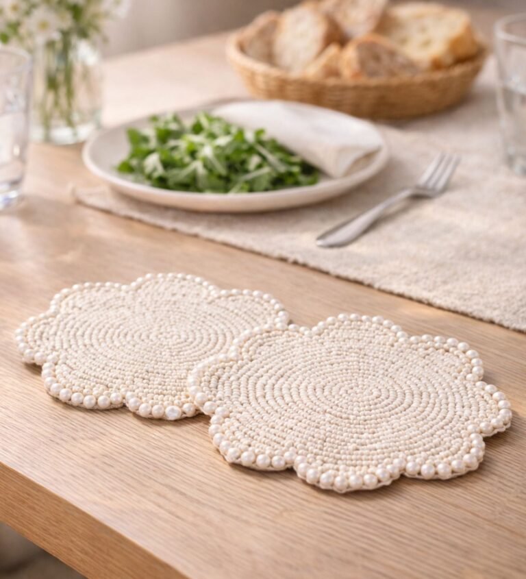 Handbeaded Coaster Set