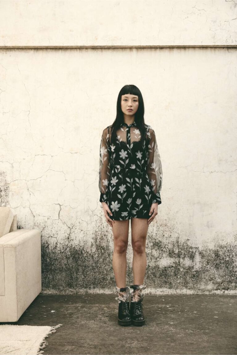 Floral Organza Shorts