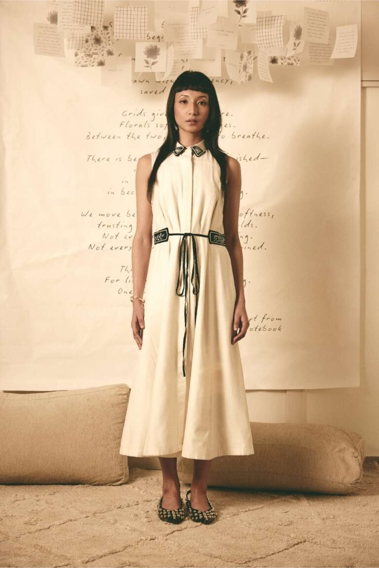 White Trench Dress