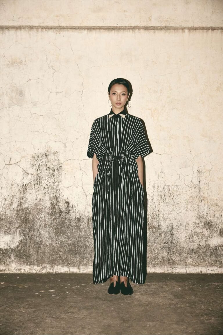 Stripe Midi Dress