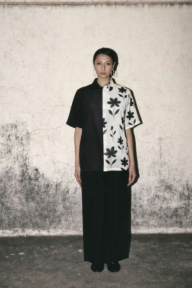 White Canvas Shirt Set