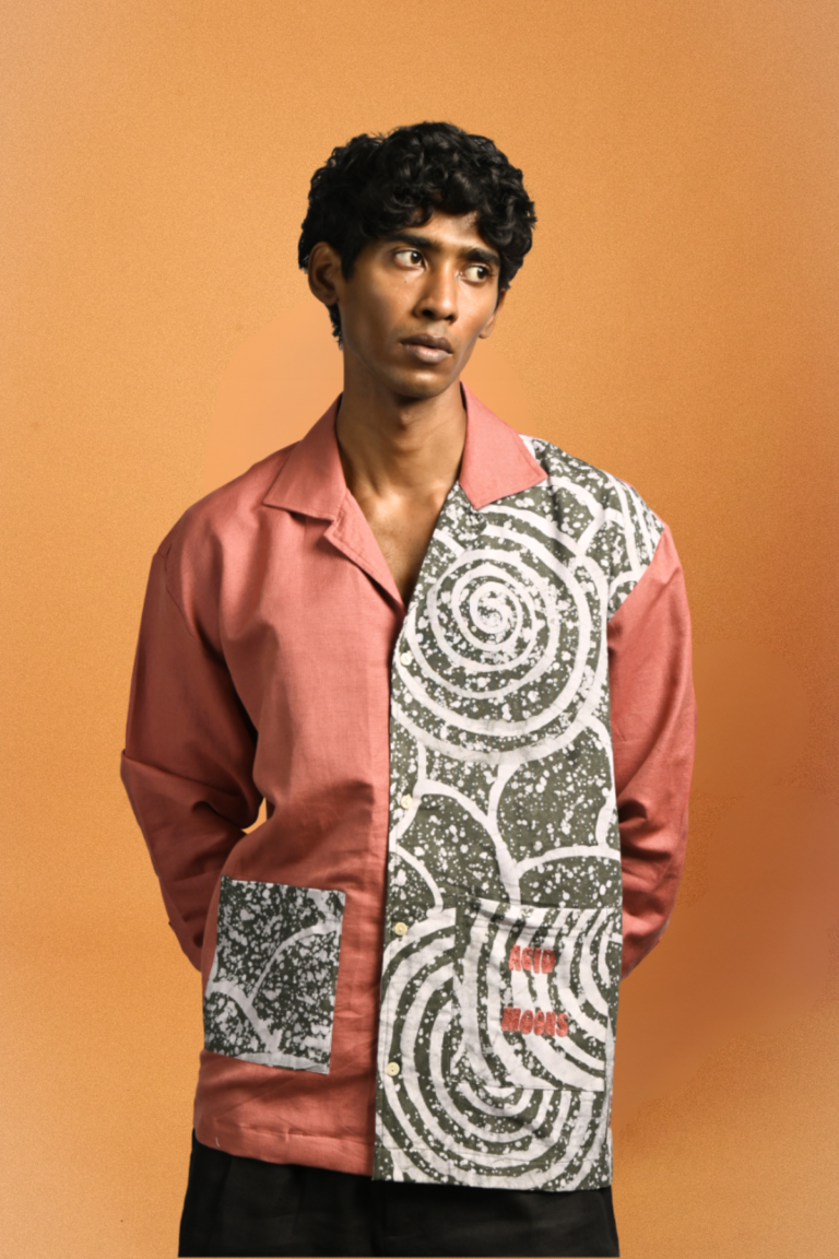 African Batik Linen Shirt II