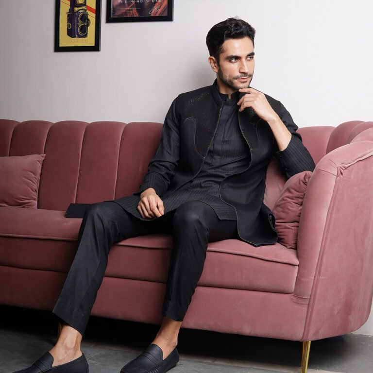 Indowestern with yoke and intricate