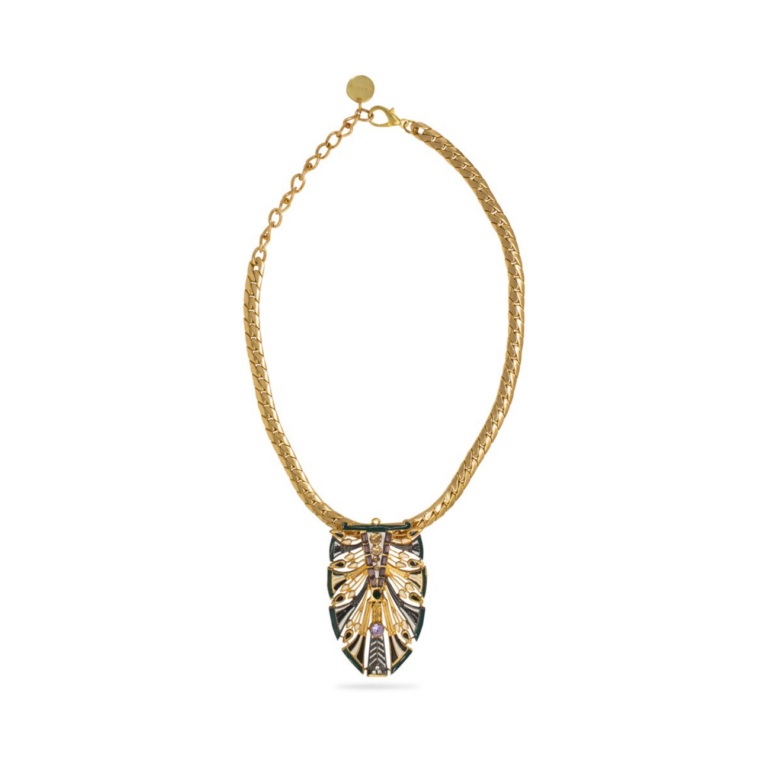 Valliyan Green Egyptian Pendant Nec
