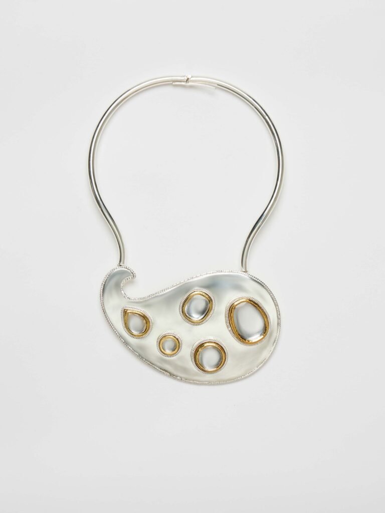 Polki Paisley Bib Necklace