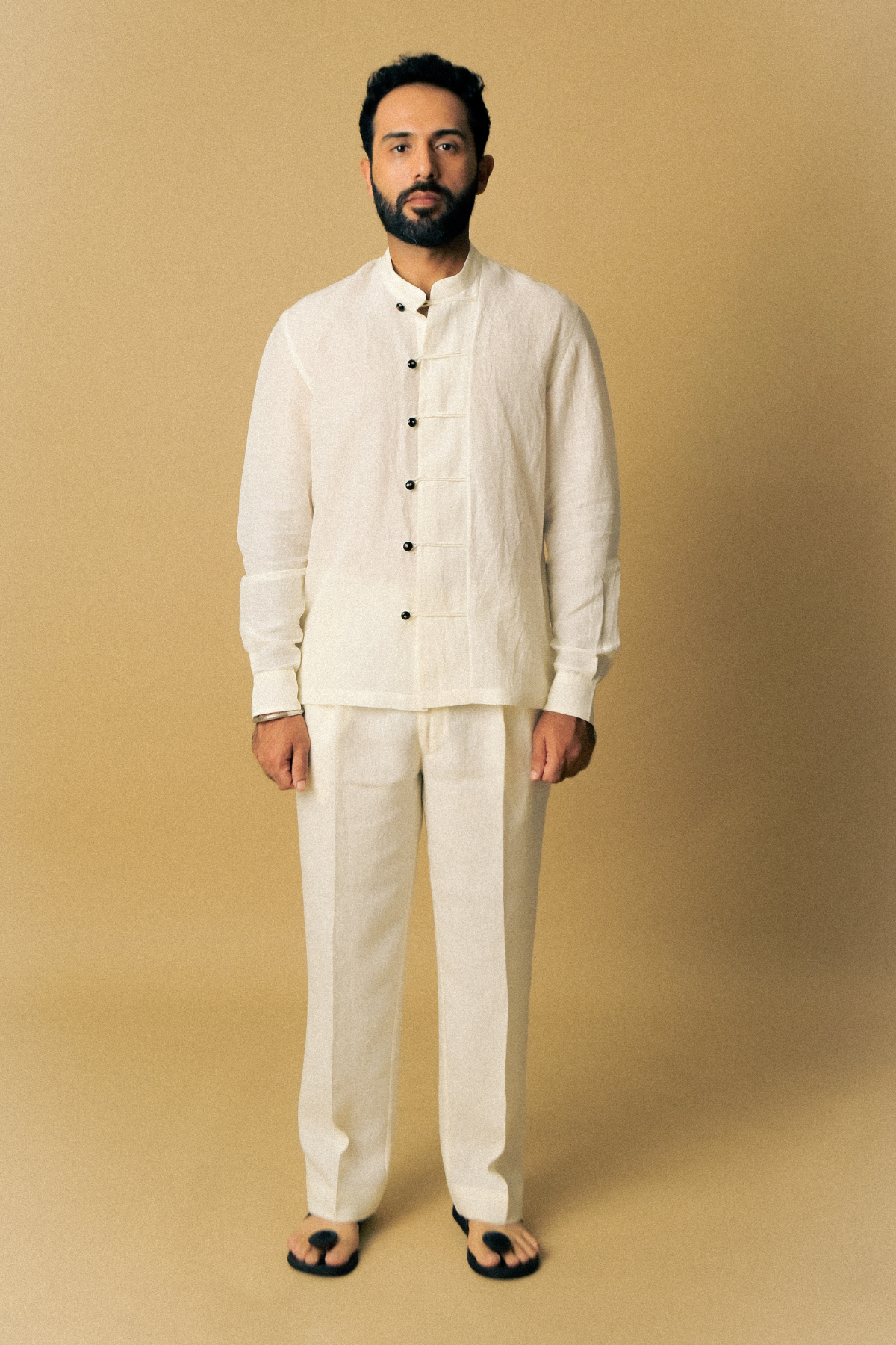 White Cigar Linen Shirt