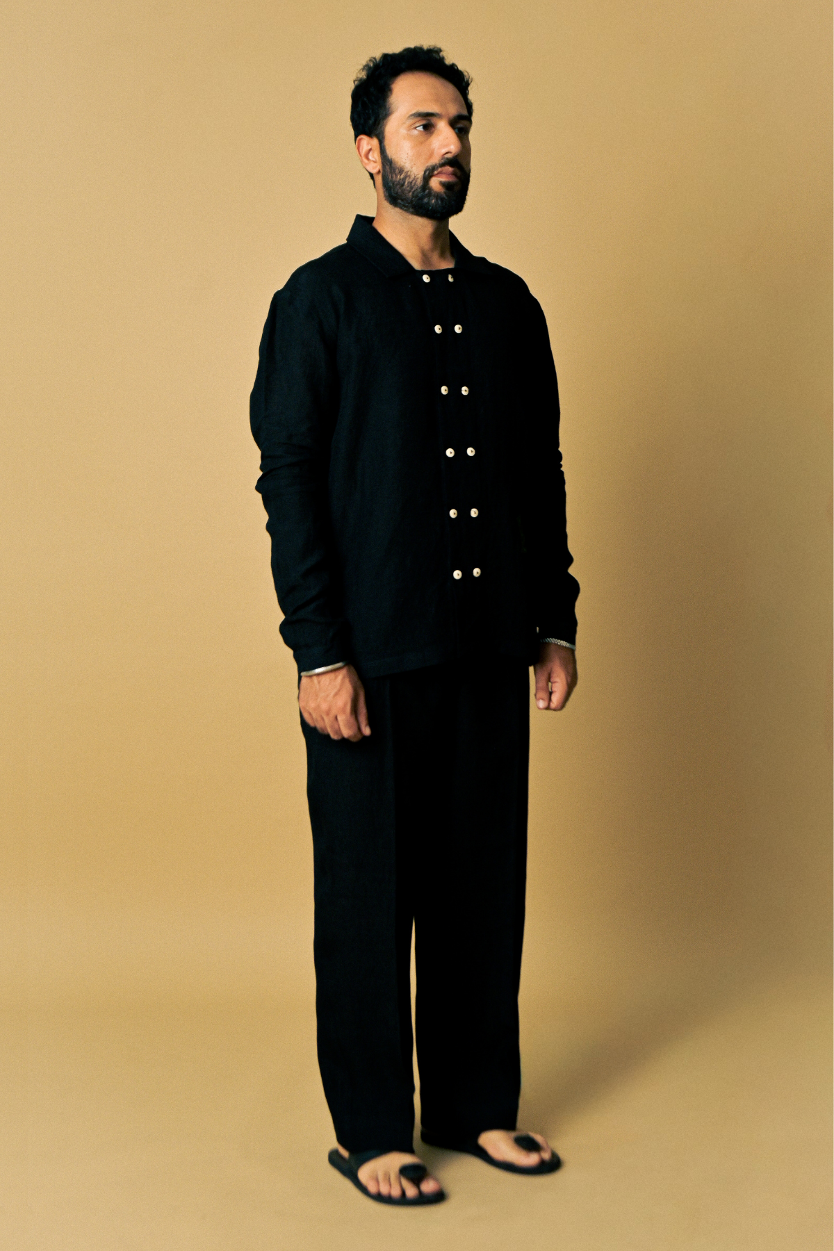 Black Eclipse Linen Shirt