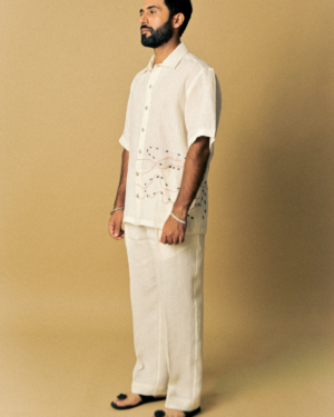 acid moons holiday shirt ant embroidery white 3 4
