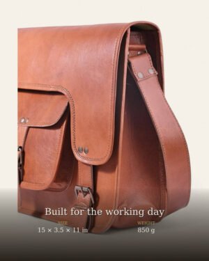 laptop bag pocket strap 3 step pradeep natural 03