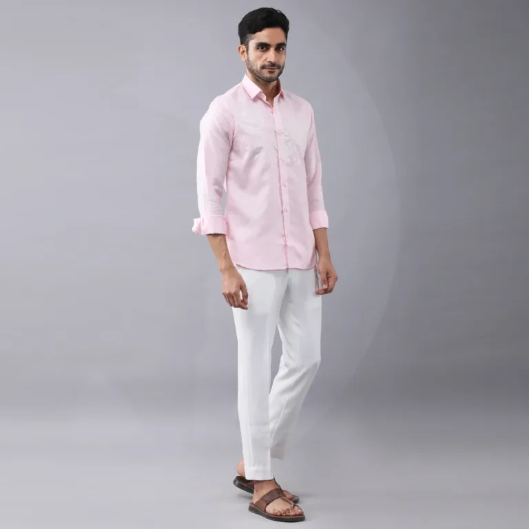 Floral Placement printed shirt